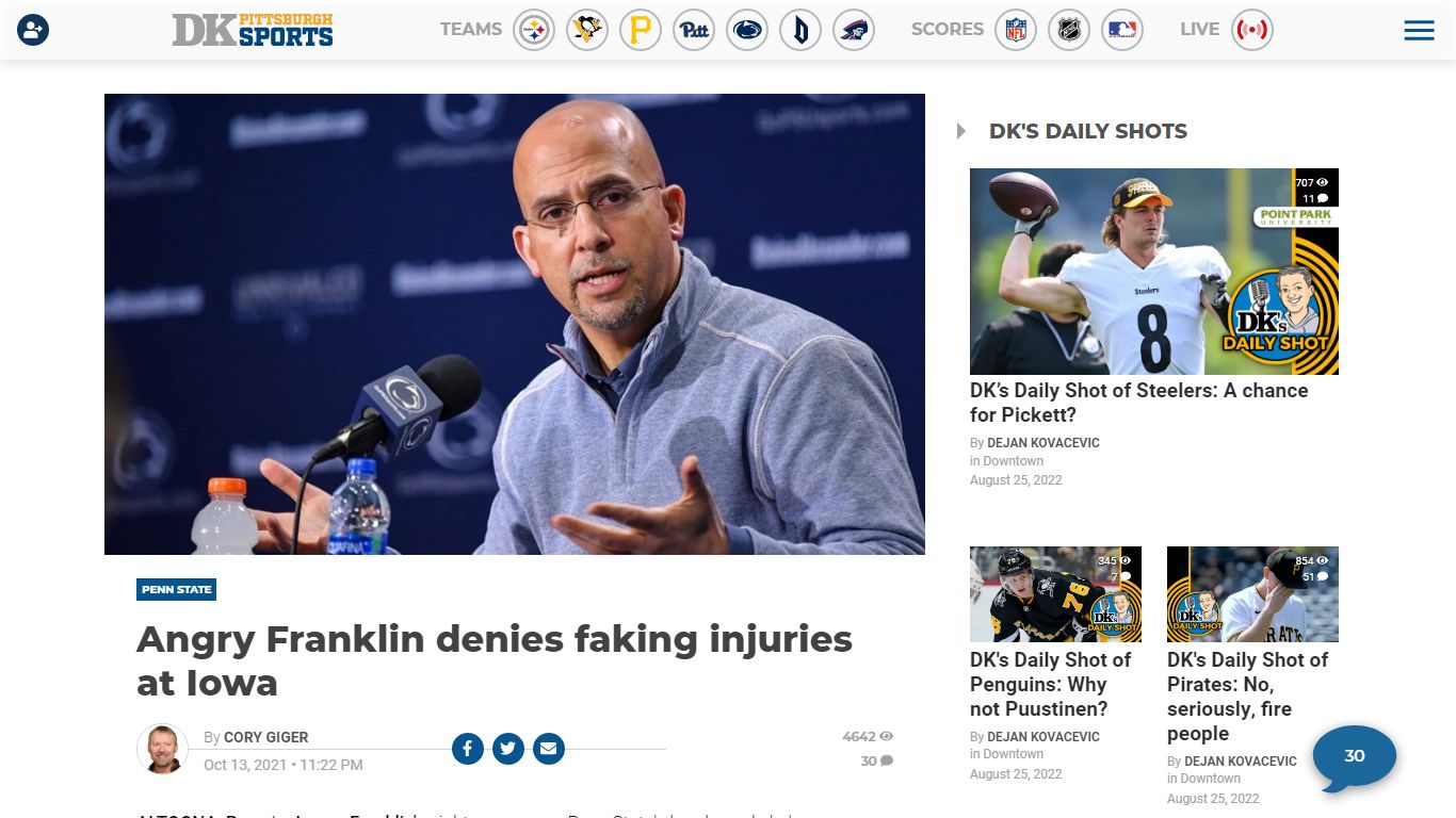 Angry James Franklin angrily denies faking injuries at Iowa, gives Sean ...